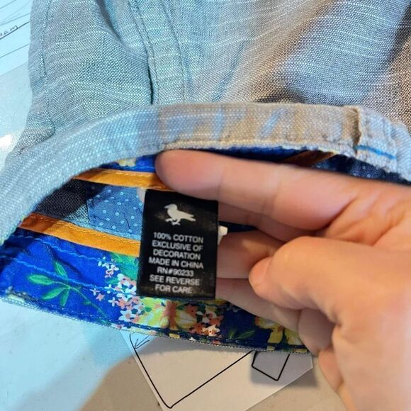 Modern amusement men’s flat front shorts Heathered gray small chino 100% cotton - Picture 8 of 9